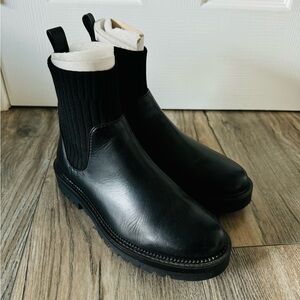 Black Leather Men's Boots